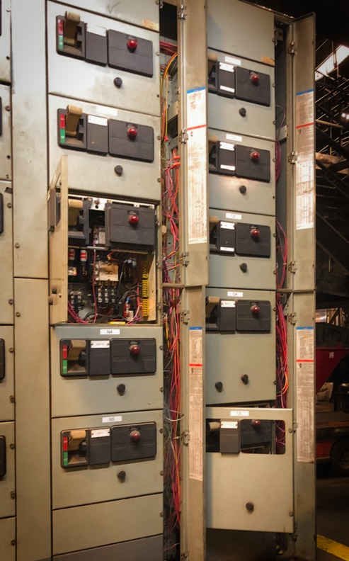 Photo of individual electrical breaker panels